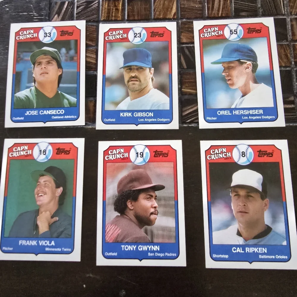 Topps 1989 Cap'N Crunch Full Set of 1-22 Baseball Cards - Picture 1 of 8